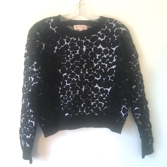 Philosophy Sweaters - Philosophy Black White Sweater M BC